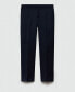 ფოტო #2 პროდუქტის Men's Stretch Fabric Suit Pants