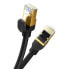 Фото #8 товара Szybki kabel przewód sieciowy LAN Ethernet RJ-45 cat.8 40Gbps okrągły 1.5m czarny