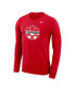 Фото #3 товара Men's Red Canada Soccer Primary Logo Legend Performance Long Sleeve T-shirt