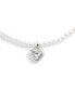 Фото #2 товара COACH faux Stone Heart imitation pearl Choker Necklace