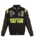 ფოტო #4 პროდუქტის Men's Black William Byron RAPTOR Twill Driver Uniform Full-Snap Jacket