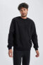 Фото #2 товара Regular Fit Bisiklet Yaka Pelüş Sweatshirt A6818ax23wn