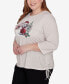 ფოტო #4 პროდუქტის Plus Size Classic Festive Poodle Drawstring Top