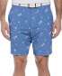 ფოტო #1 პროდუქტის Men's Active Waistband Flamingo Print 8" Golf Shorts