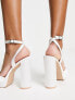 Фото #2 товара Be Mine Bridal Vanyaa platform heeled shoes in white