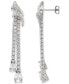 ფოტო #3 პროდუქტის Cubic Zirconia Dangle Drop Earrings in Sterling Silver