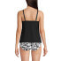 Women's D-Cup Chlorine Resistant Tulip Hem Tankini Swimsuit Top