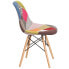 Фото #1 товара Elon Series Milan Patchwork Fabric Chair With Wood Base