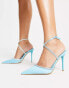 NA-KD pointy heeled stilettos in blue