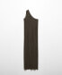 ფოტო #3 პროდუქტის Women's Asymmetrical Knit Dress