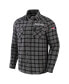 Men's NFL x Darius Rucker Collection by Gray New England Patriots Flannel Long Sleeve Button-Up Shirt