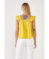 ფოტო #5 პროდუქტის Women's Ruffle Detail Top