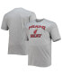 Фото #2 товара Men's Heathered Gray Miami Heat Big and Tall Heart and Soul T-shirt