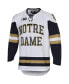 Фото #3 товара Men's White Notre Dame Fighting Irish UA Replica Hockey Jersey