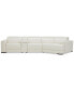 Фото #4 товара Jenneth 4Pc Leather Cuddler Sectional with 2 Power Recliners, Created for Macy's