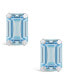 ფოტო #13 პროდუქტის Gemstone Stud Earrings in 10k White Gold