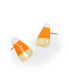 Фото #2 товара Orange Candy Corn Stud Earrings