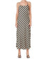 Women's Striped Sleeveless Maxi Dress