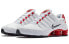 Фото #3 товара Nike Shox NZ 减震防滑 低帮 跑步鞋 男款 白红 运动 / Кроссовки Nike Shox NZ 378341-110