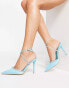 NA-KD pointy heeled stilettos in blue