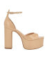 Фото #2 товара Women's Selima Open Toe Two Piece Platform Heels