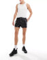 Фото #2 товара ASOS DESIGN slim leather look shorts with lace up details in black