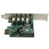 Фото #6 товара 4 Port PCI Express PCIe SuperSpeed USB 3.0 Controller Card Adapter with UASP - SATA Power - PCIe - USB 3.2 Gen 1 (3.1 Gen 1) - PCIe 2.0 - CE - FCC - NEC uPD720201 - 5 Gbit/s