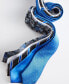 ფოტო #3 პროდუქტის Men's Royal Blue & White Floral Tie