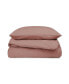 Фото #2 товара French Linen and Cotton Duvet & Sham Set - Twin/Twin XL