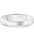 Men's Polished Comfort Fit Wedding Band in Platinum