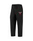 ფოტო #5 პროდუქტის Men's Black, Red Chicago Bulls Long Sleeve T-shirt and Pants Sleep Set