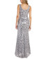 Фото #4 товара Women's Sequinned Long Dress and Jacket