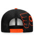 Фото #5 товара Men's Orange, White Philadelphia Flyers Block Party Snapback Hat