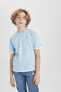 Erkek Çocuk T-shirt B5928a8/be759 Lt.blue