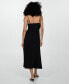 Women's Bow Detail Pleated Dress