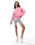 The Couture Club co-ord washed emblem sweatshirt in pink