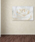 Cora Niele 'Pure White Rose' Canvas Art - 32" x 22" x 2"