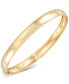 Фото #1 товара Браслет Macy's High Polished Bangle Gold.