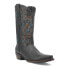 Фото #2 товара Dingo Gold Rush Leather Embroidered Snip Toe Cowboy Mens Black Casual Boots DI1