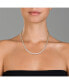 Фото #2 товара Sterling Silver Clear Cubic Zirconia 4MM Tennis Necklace