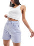 Tommy Jeans Mom Raw Hem Denim Shorts in Blue Grey СЕРО-СИНИЙ, W24 - фото #3