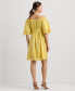 ფოტო #2 პროდუქტის Women's Cotton Off-The-Shoulder Dress