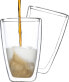 Фото #2 товара HI HI Zestaw szklanek do latte macchiato, 2 szt., 400 ml, przezroczysty