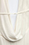 Фото #6 товара Драпированное платье с горловиной халтер ZARA