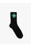 Фото #7 товара Basic Çiçekli Soket Çorap Işleme Detaylı