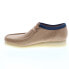 Фото #9 товара Clarks Wallabee 26162515 Mens Beige Nubuck Oxfords & Lace Ups Casual Shoes