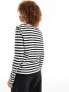 Selected Femme long sleeve t-shirt in stripe