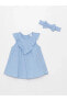 Фото #1 товара Платье для малышей LC WAIKIKI Basic Девочка Байкер Yaka Baby и Нарядный Бант 2 в 1