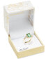 ფოტო #2 პროდუქტის Gold-Tone Green Glass & Crystal Statement Ring, Created for Macy's