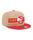 Фото #3 товара Men's Tan/Red Atlanta Hawks 2024 NBA Draft 59FIFTY Hat